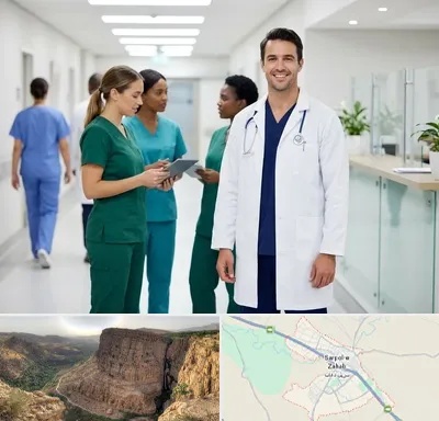 روپوش و اسکراب پزشکی در سرپل ذهاب