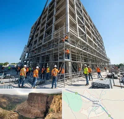 داربست در سرپل ذهاب