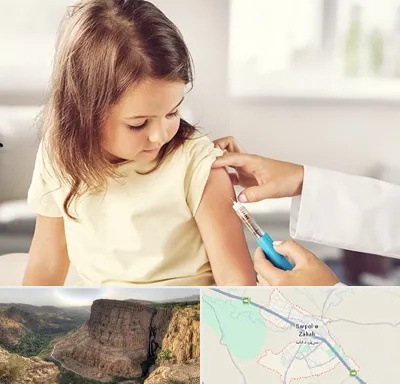 نمونه گیری خون نوزاد و اطفال در سرپل ذهاب