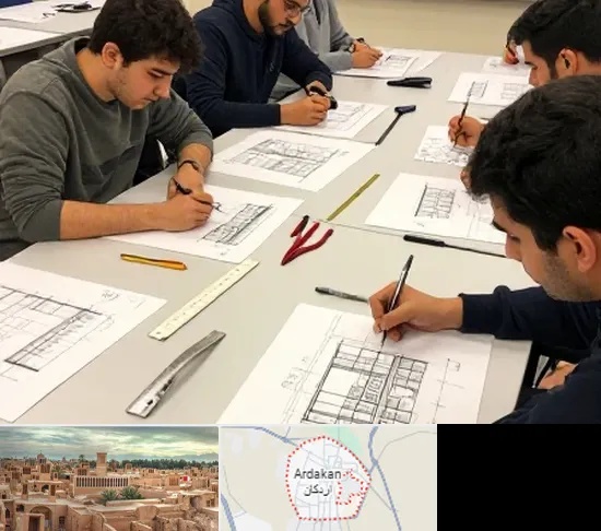 کلاس آمادگی آزمون طراحی معماری در اردکان