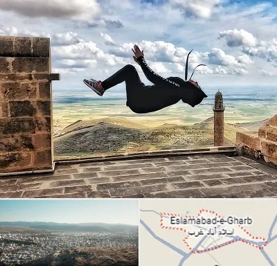 باشگاه پارکور بانوان در اسلام آباد غرب