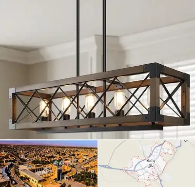 لوستر چوبی در بافق