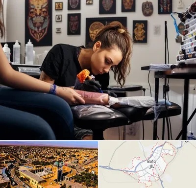 تاتو کار خانم در بافق