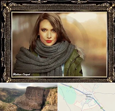تابلو فرش چهره در سرپل ذهاب