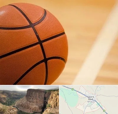 زمین بسکتبال در سرپل ذهاب