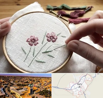کلاس گلدوزی با دست در بافق
