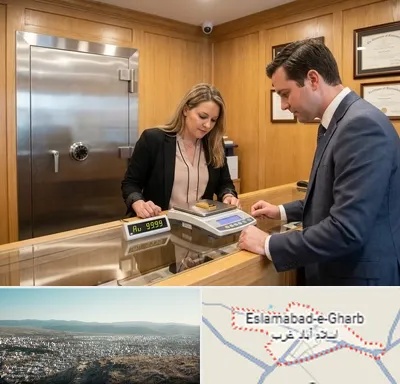 طلا آبشده در اسلام آباد غرب