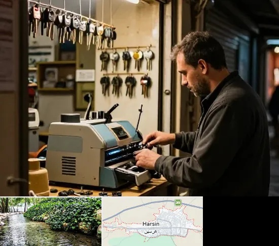 کلید سازی شبانه روزی در هرسین