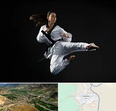 مربی رزمی خانم در اسدآباد