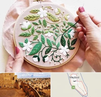 کلاس گلدوزی در میبد