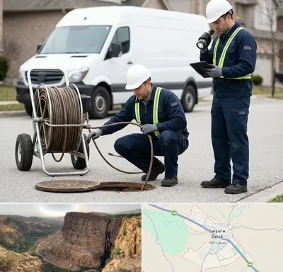 چاه بازکنی و تخلیه چاه در سرپل ذهاب
