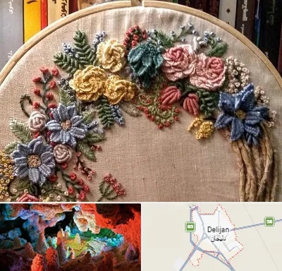 کلاس گلدوزی برزیلی در دلیجان