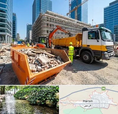 حمل نخاله ساختمانی در هرسین