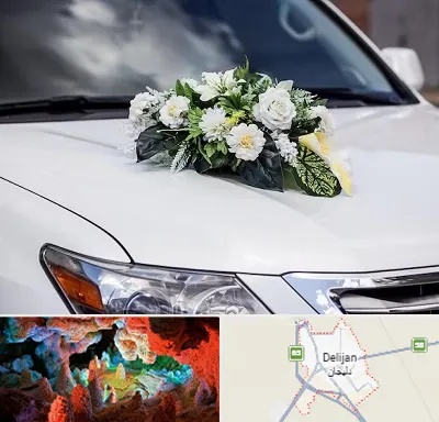 گل آرایی ماشین عروسی در دلیجان