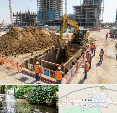 خاکبرداری و گودبرداری در هرسین