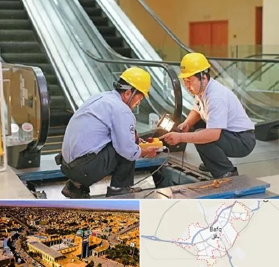 نصاب پله برقی در بافق