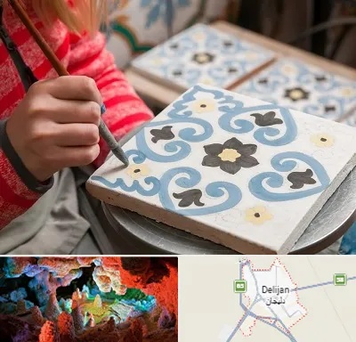 کلاس آموزش نقاشی روی سرامیک در دلیجان