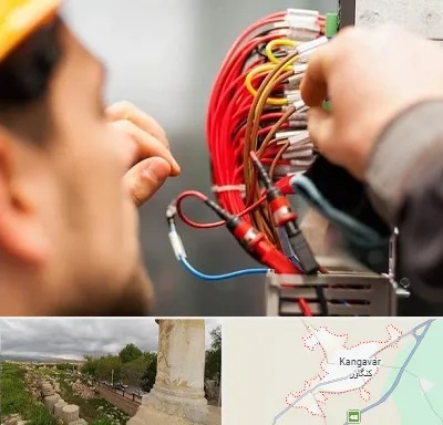 سیم کشی تلفن در کنگاور