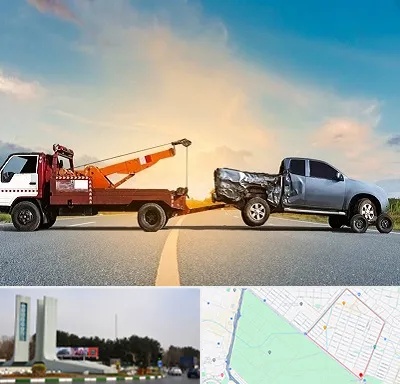 یدک کش شبانه روزی در بلوار فلسیطین مشهد