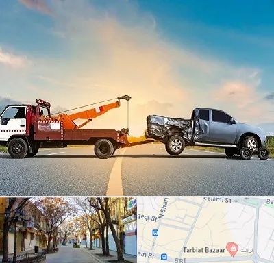 یدک کش شبانه روزی در تربیت تبریز