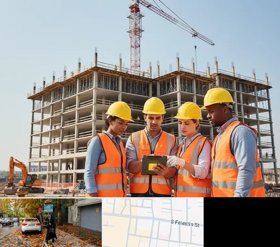 پیمانکار ساختمان در خیابان فلسطین