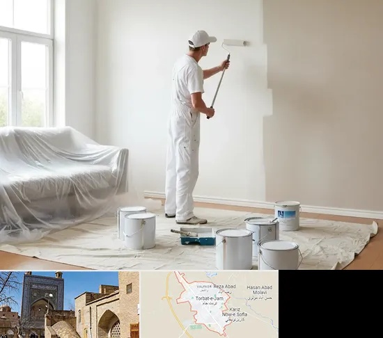 نقاشی ساختمان در تربت جام
