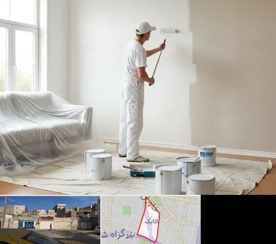 نقاشی ساختمان در اتابک