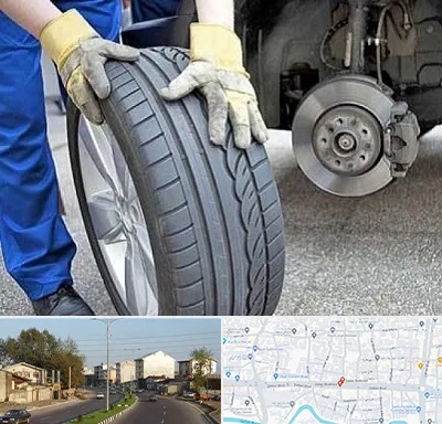 پنچرگیری در ضیابری رشت