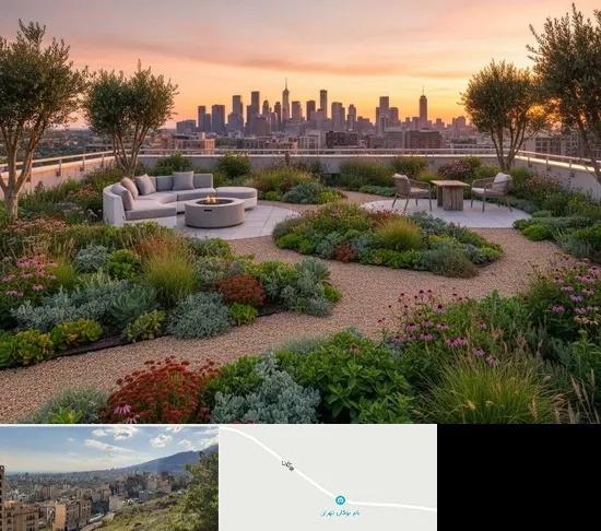 روف گاردن و بام سبز در بوکان تهران