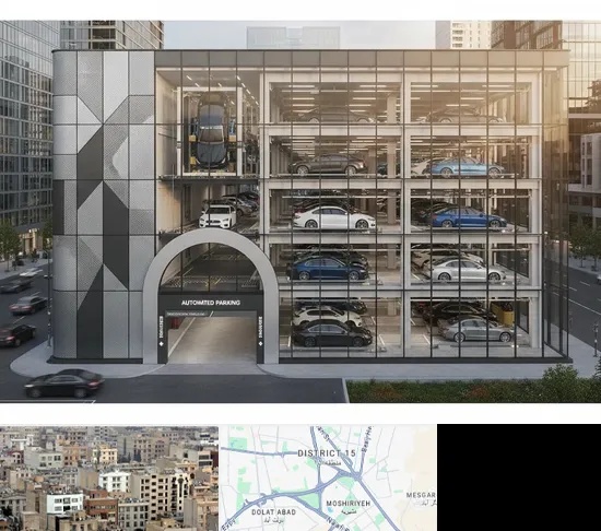 اجرا پارکینگ طبقاتی مکانیزه در جنوب شرق تهران