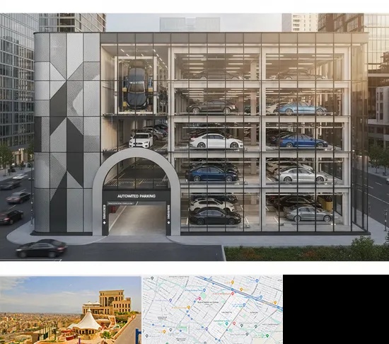 اجرا پارکینگ طبقاتی مکانیزه در هاشمیه مشهد