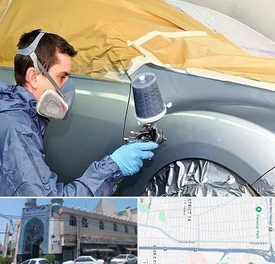 نقاشی خودرو در بلوار ابوذر