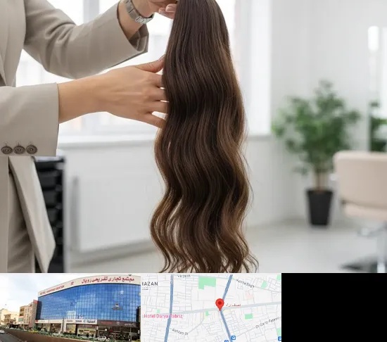 خریدار مو طبیعی در نصف راه تبریز