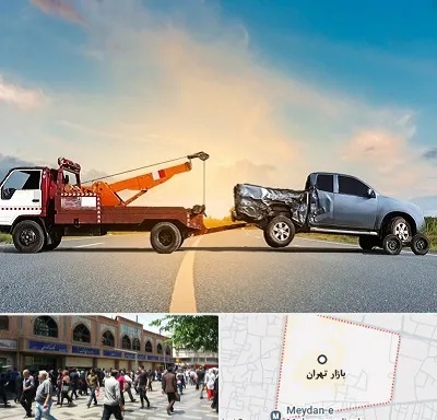 یدک کش شبانه روزی در بازار تهران