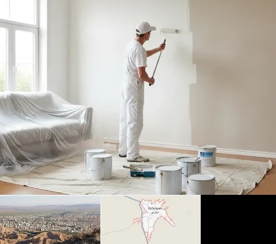 نقاشی ساختمان در اسفراین