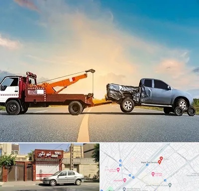 یدک کش شبانه روزی در باجک قم