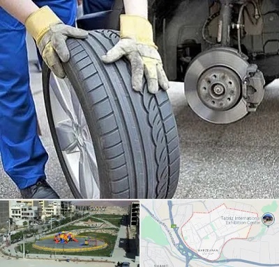پنچرگیری در مرزداران تبریز
