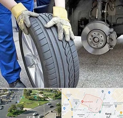 پنچرگیری در شاهین ویلا کرج