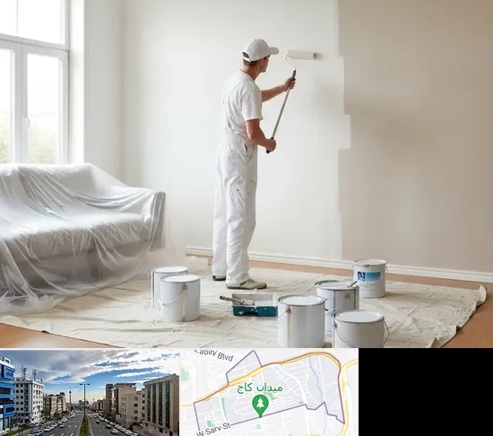 نقاشی ساختمان در سعادت آباد