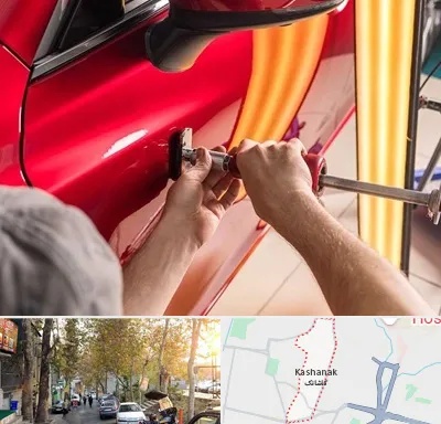 صافکاری با دستگاه مکش در کاشانک