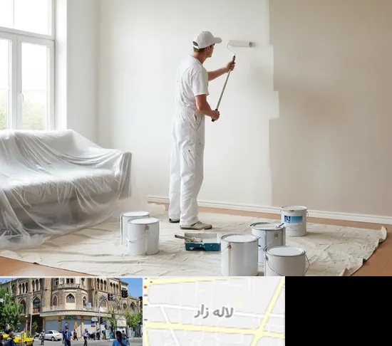 نقاشی ساختمان در لاله زار