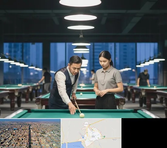 مربی بیلیارد در بندر ماهشهر