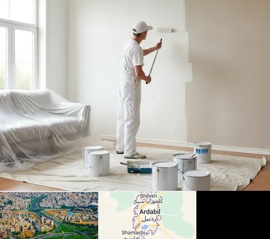 نقاشی ساختمان در اردبیل