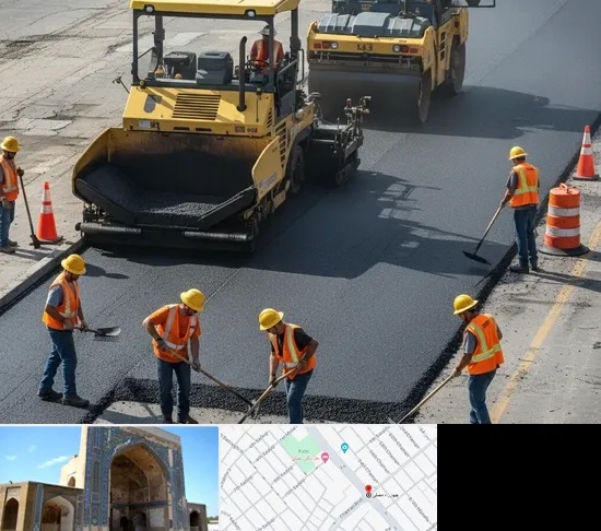 آسفالت کاری در مصلی مشهد