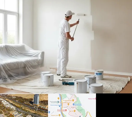 نقاشی ساختمان در خیابان نیایش شیراز