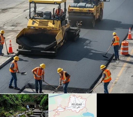 آسفالت کاری در علی‌ آباد کتول