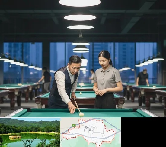 مربی بیلیارد در بهشهر