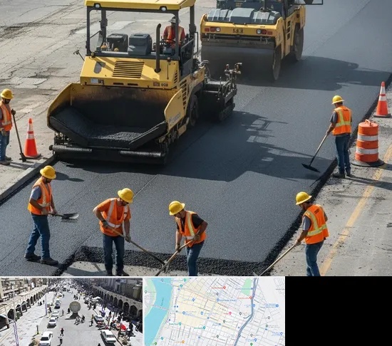 آسفالت کاری در نادری اهواز