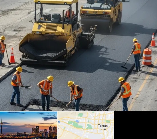 آسفالت کاری در غرب تهران