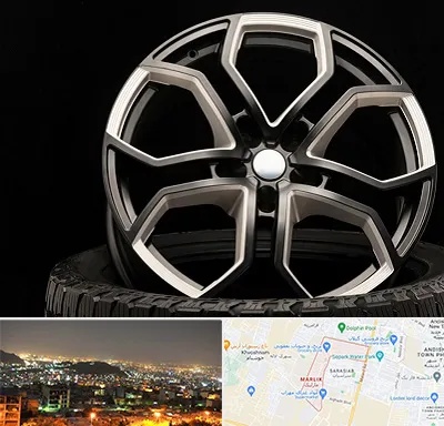 فروشگاه رینگ و لاستیک در مارلیک کرج